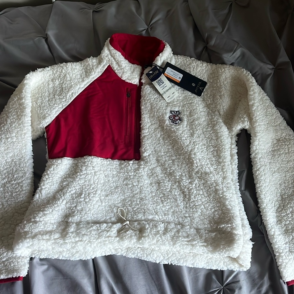 Wisconsin Badgers Quarter Zip Sherpa